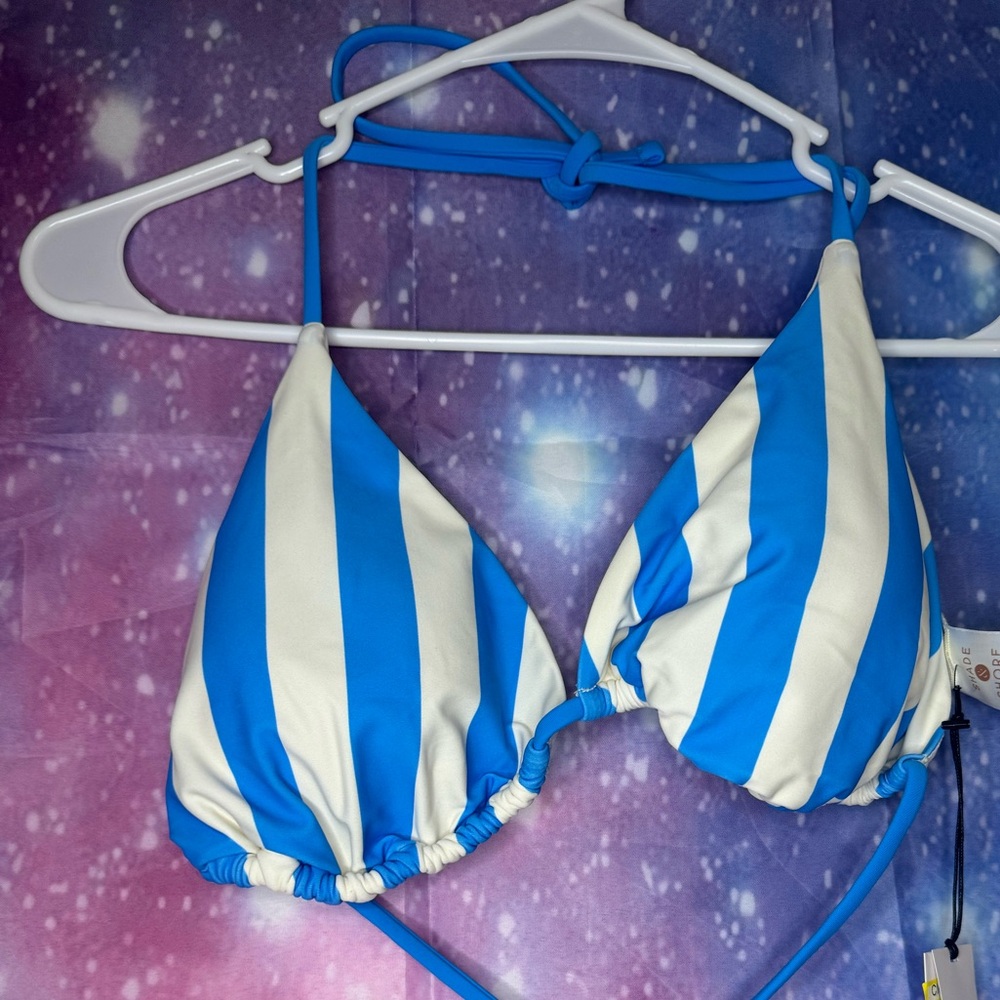 New shade & shore striped bikini top 🛍